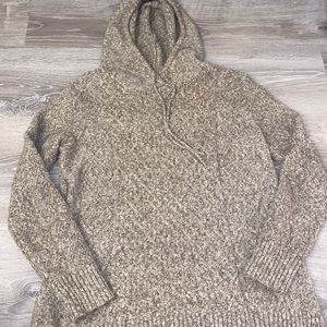 American Eagle Hooded Knit Sweater